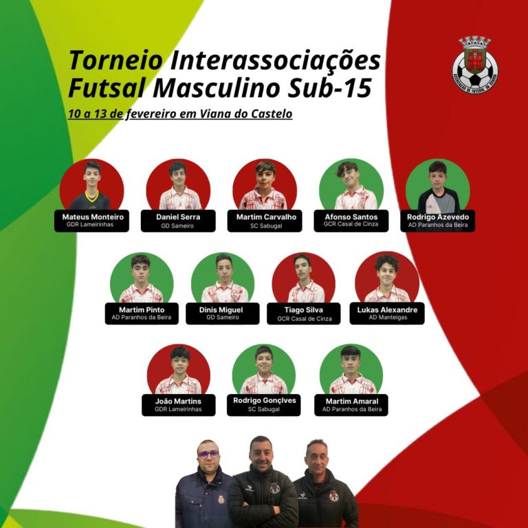 Jovens jogadores do SC Sabugal na seleção distrital