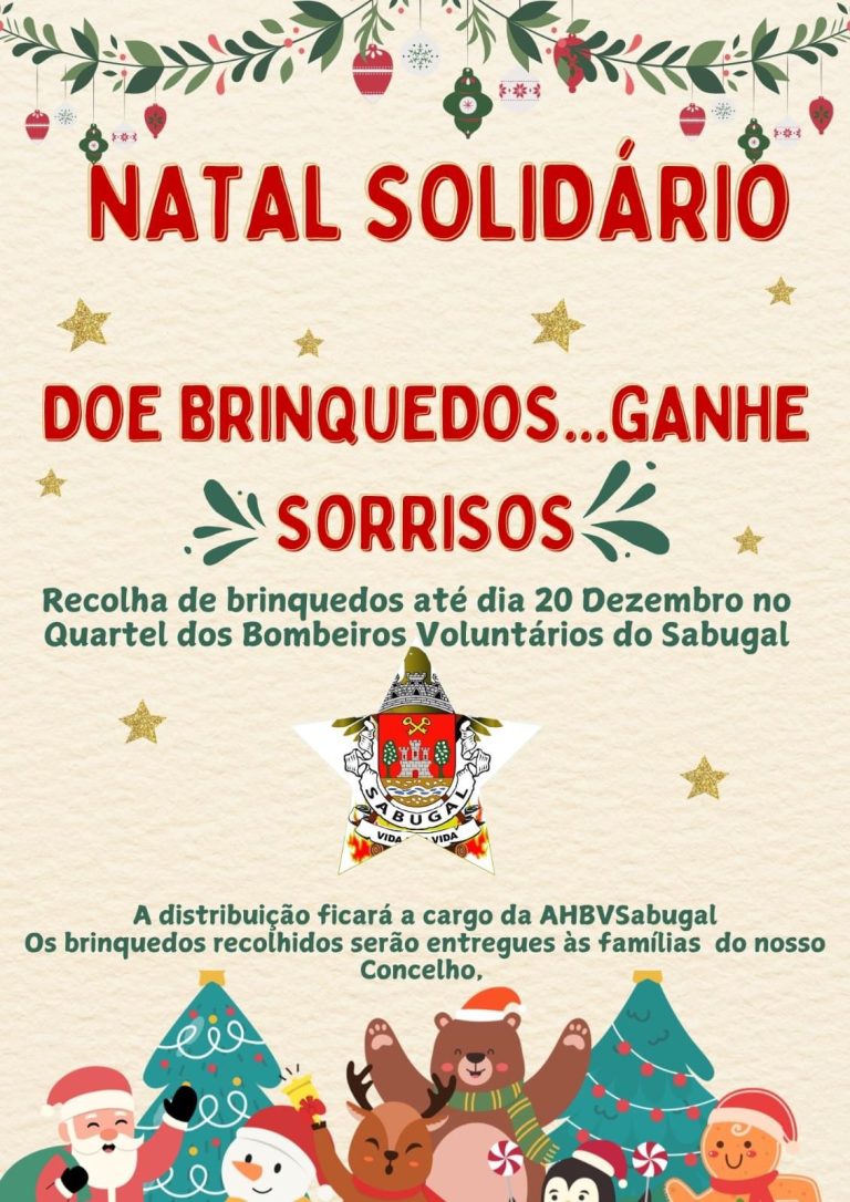 Bombeiros do Sabugal promovem “Natal Solidário – Doe Brinquedos, Ganhe Sorrisos!”