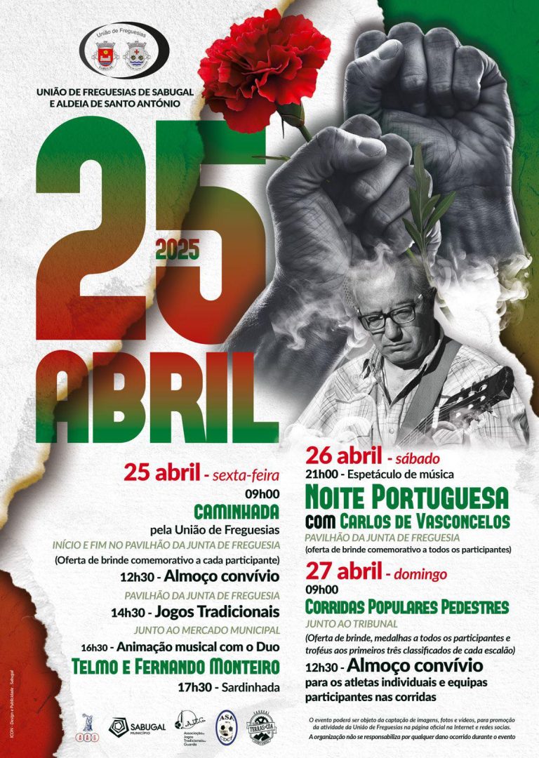 UF do Sabugal e Aldeia de Santo António agenda atividades para as comemorações do 25 de abril