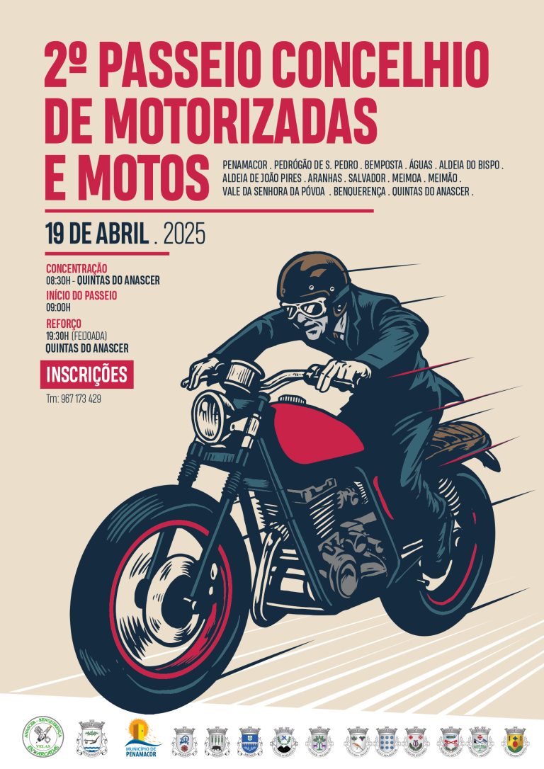 Passeio Concelhio de Motorizadas e Motos a 19 de abril