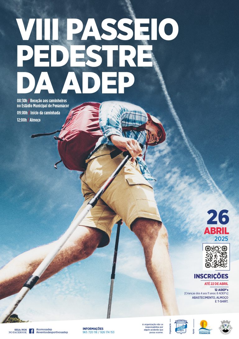Abertas inscrições para o VIII Passeio Pedestre da ADEP