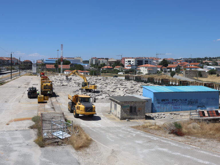 Já começaram as obras da primeira fase do Porto Seco da Guarda