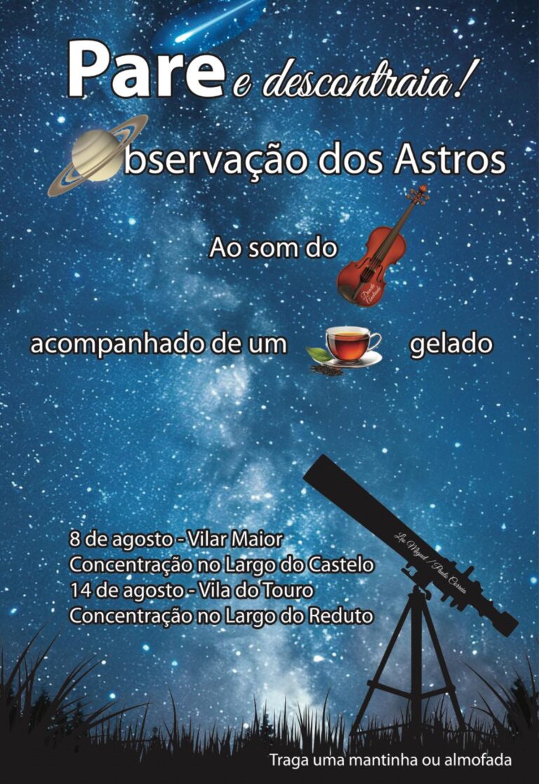 Observar os astros ao som do violino e de um chá gelado