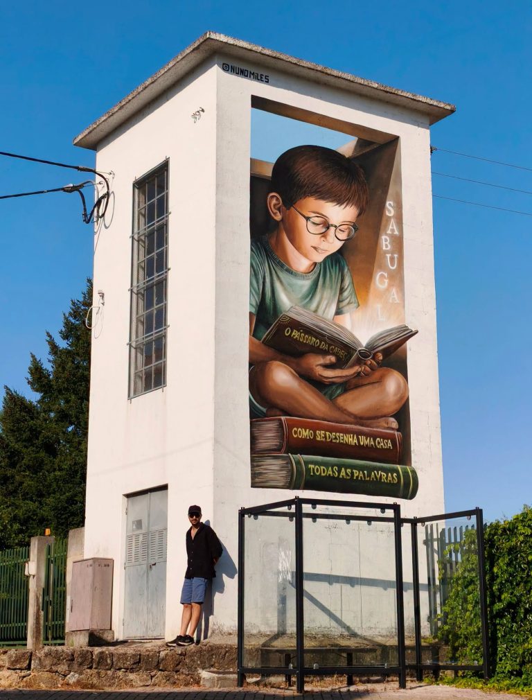 Mural no Sabugal é uma homenagem a Manuel António Pina