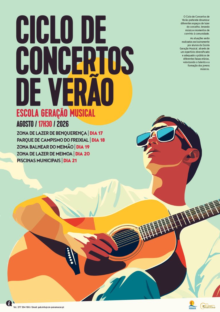 Ciclo de Concertos de Verão dinamiza espaços de lazer do concelho
